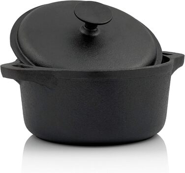 Чавунна жаровня з кришкою 22,5 см 4 л BBQ-Toro