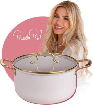 Кастрюля 5,5 л со стеклянной крышкой 24 см, пастельно-бежевый Pamela Reif Fackelmann