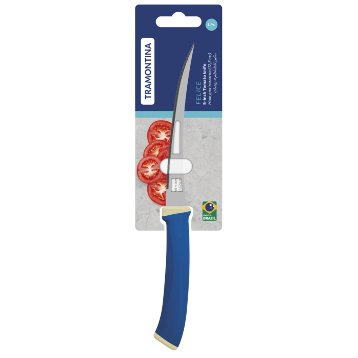 Ніж для томатів Tramontina Felice blue, 123 мм (7081463)