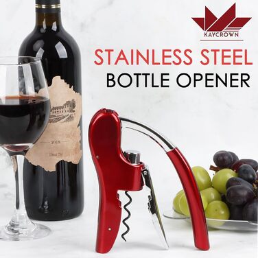 Професійний штопор червоний KAYCROWN