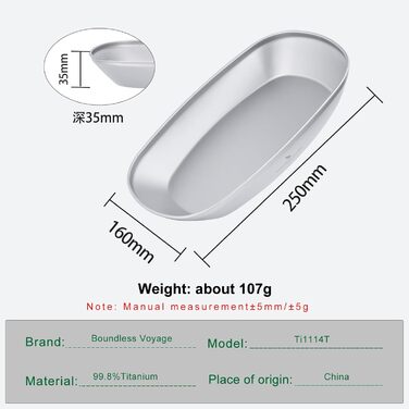 Титанова тарілка Надлегкий металевий посуд Відкритий кемпінг Портативний посуд Риба Фруктові закуски Овочева обідня тарілка Сіра квадратна тарілка з сумкою для перенесення (Ti1142t-s)