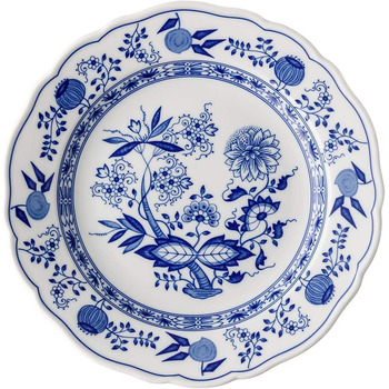 Обеденная тарелка с бортиком, 25 см Blau Zwiebelmuster Hutschenreuther