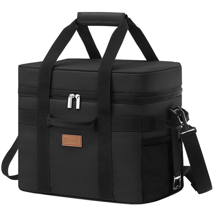 Термосумка 20 л чорна Lifewit