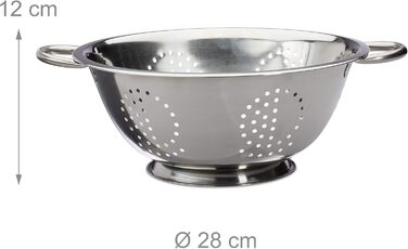 Кухонная сито-дуршлаг из нержавеющей стали 28 см Relaxdays
