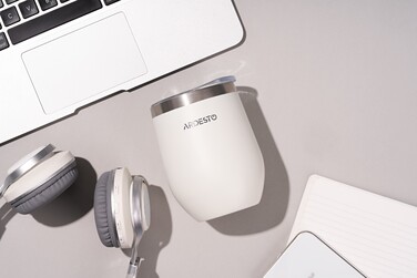 ARDESTO Термокухоль Compact Mug 350 мл, білий, нержавіюча сталь