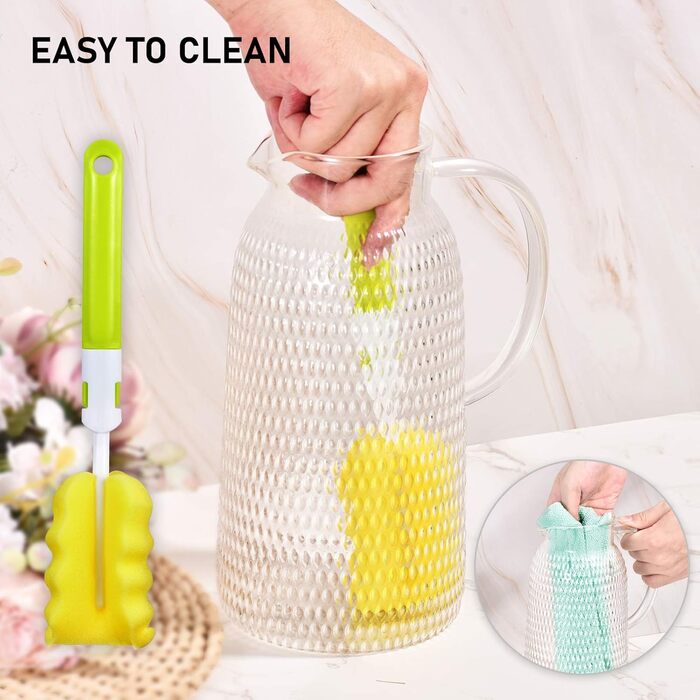 Скляний глечик з кришкою 2,4 л Aofmee