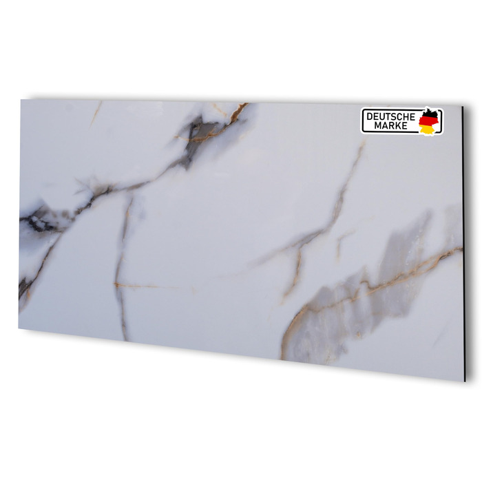 Стінові панелі AS Country Stone під мармур 60x120 см ПВХ-облицювання стіни з пластикових панелей для кухні, ванної кімнати тощо Панель кухонного фартуха (, Pure)