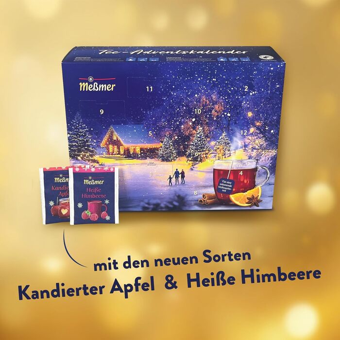 Рождественский адвент-календарь, 48 чайных пакетиков в 24 разновидностях Meßmer