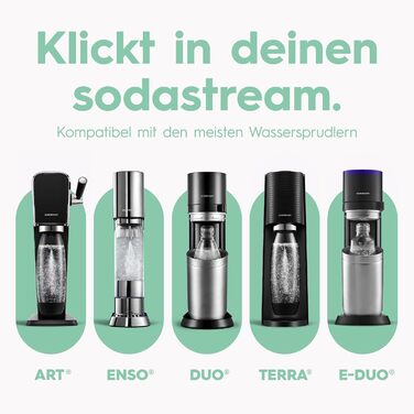 Бутылка для газированной воды 0,9 л, зеленая Fizz & Go SodaStream