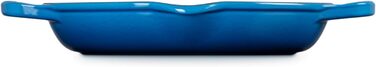 Чавунна сковорода-гриль квадратна 26 см, синій Марсель Signature Le Creuset