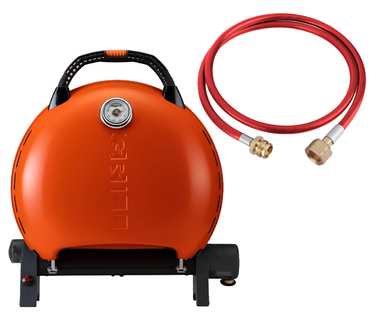 КОМПЛЕКТ Портативний переносний газовий гриль O-GRILL 600T, помаранчевий + шланг в подарунок! Код: 011680