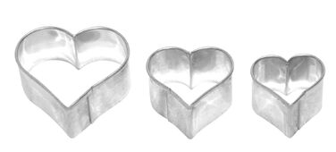 Набір форм для печива у вигляді сердець, 3 предмета, RBV Birkmann