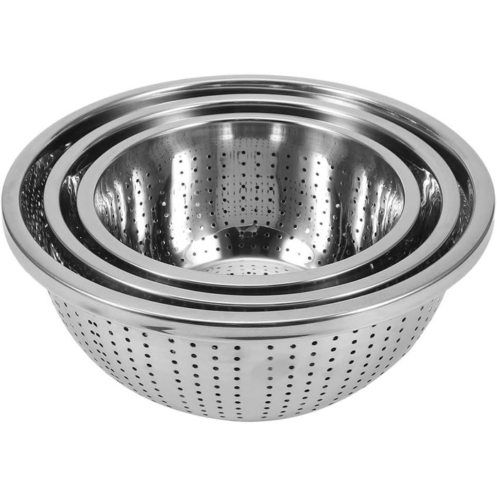 Набір із 3 мікроперфорованих сит з нержавіючої сталі Alvinlite