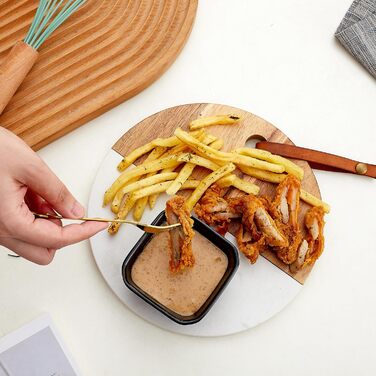 Набор из 6 керамических мисок для соусов 0,09 л, черный Swuut