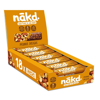 Батончики из фруктов и орехов 18 x 35 г арахис Nakd