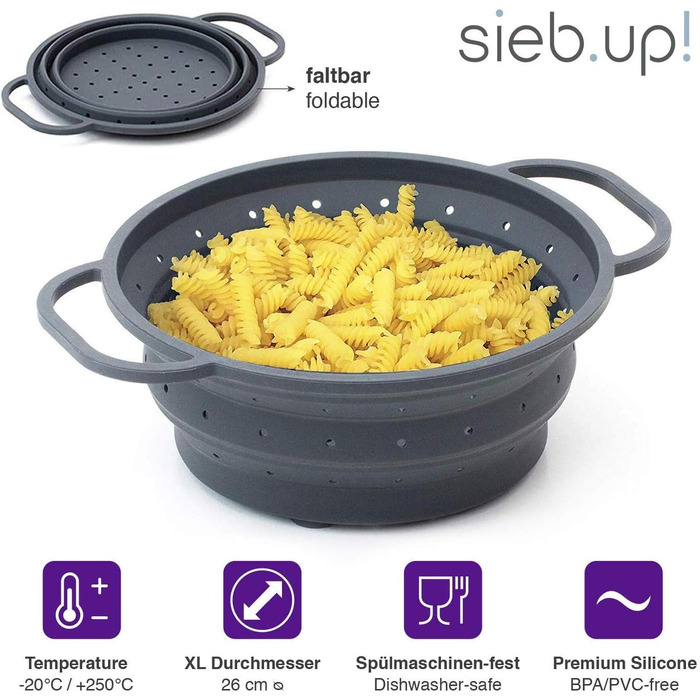 Термостойкое складное сито 26 см Sanni Shoo