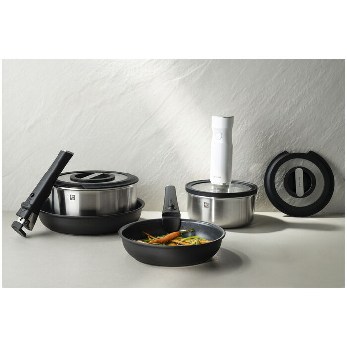 Сковорода 28 см без ручки із антипригарним покриттям, чорна Unlock Zwilling