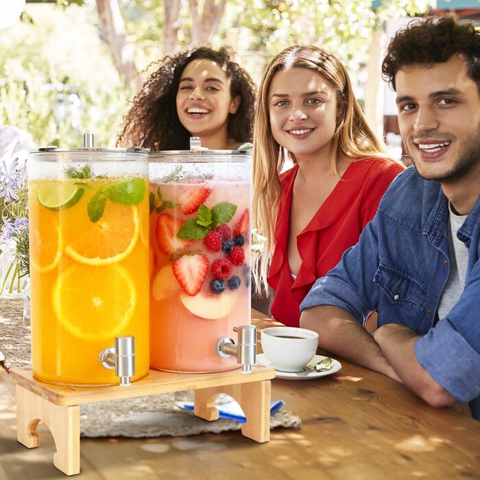 Диспенсеры для напитков со стойкой 2 х 6 л AIQII