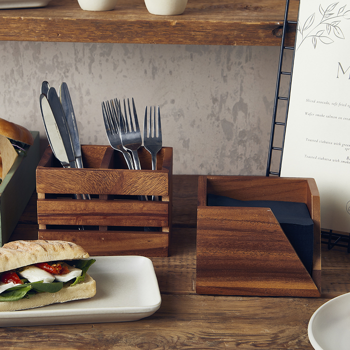 Диспенсер для серветок 14*14*h 10 см, Acacia Wood, Genware