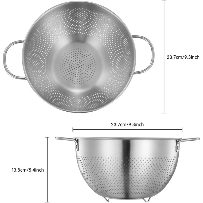 Дуршлаг из нержавеющей стали 24 см KINGBON