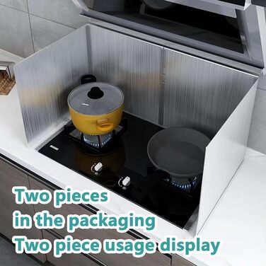 Двосторонній захист від бризок для кухонної плити 2 шт dttbgg