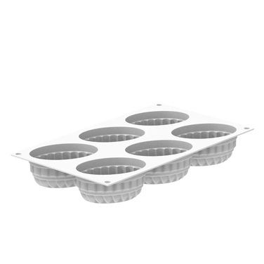 PLEINCOEUR OVAL 145 Форма силіконова 124X84 h43 мм ( 6x145 мл)