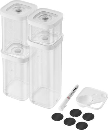 Набір вакуумних контейнерів, 6 предметів, прозорий білий Fresh & Save Zwilling