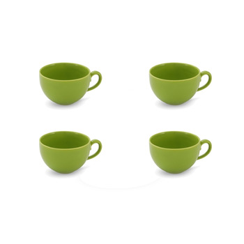 Набір чашок для кави 0,24 л, 4 предмета, лаймовий Happymix Friesland