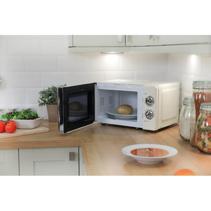 Мікрохвильова піч 17 л, 700 Вт, кремовий RHMM701C Russell Hobbs