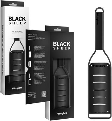 Терка 30 см з великими прорізами, чорна Black Sheep Microplane