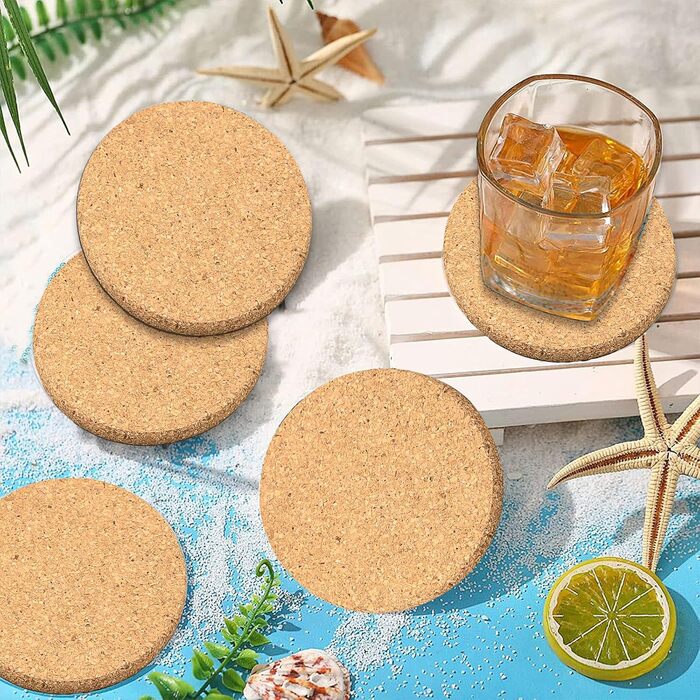 Коркові підставки для напоїв 100 шт Xaztr