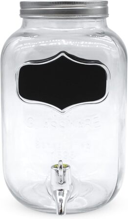 Набор диспенсеров для напитков 2 стеклянных по 4 л Spetebo