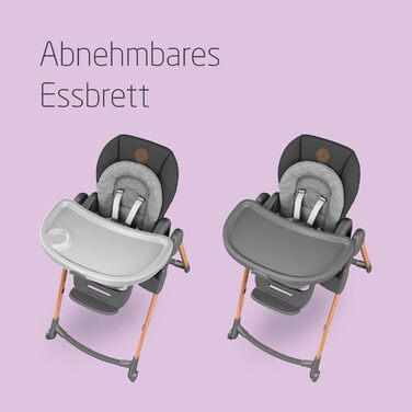 Дитячий стільчик для годування від 0 до 14 графіт Minla Maxi-Cosi
