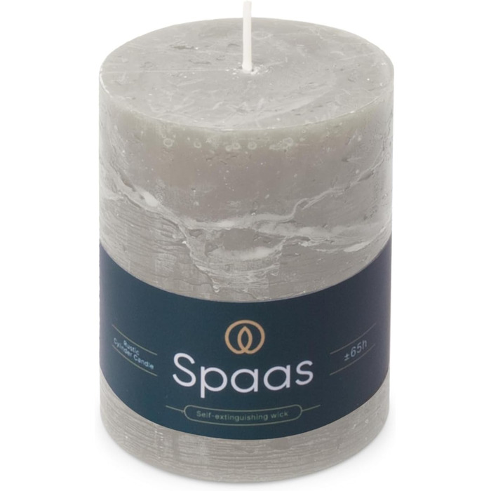 Свічки Spaas Rustic Pillar 80/110 мм 65 шт. - (Світло-сірі)