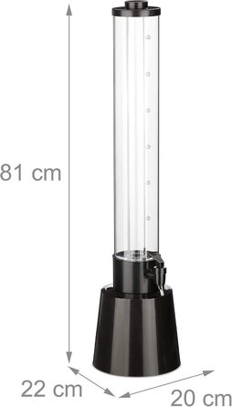 Диспенсер для напитков с краном 3 л Relaxdays