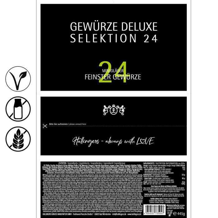 Подарунковий набір із 24 спецій Deluxe Selection 24 Hallingers