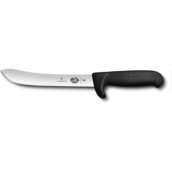 Кухонный нож Victorinox Fibrox Butcher лезвие 18см с черным. Ручка