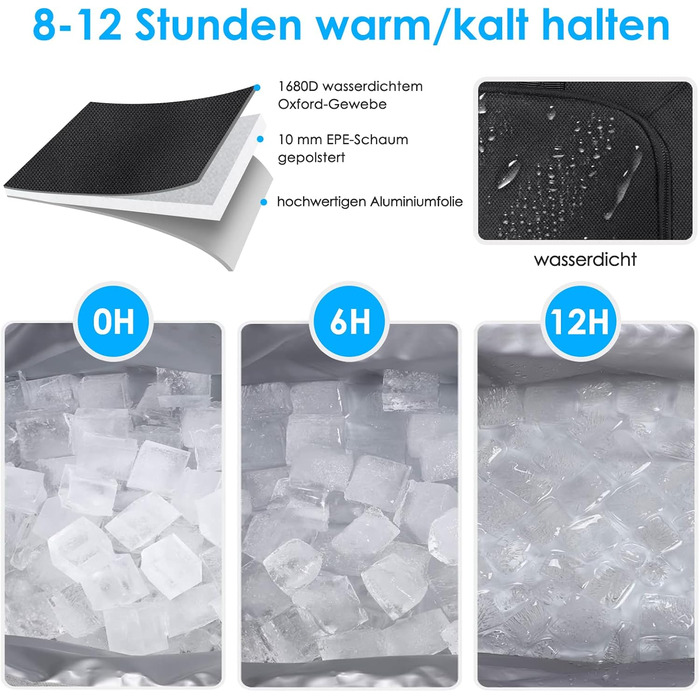 Термосумка 30 л чорна SPGOOD