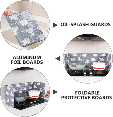 Складная защитная пластина от брызг масла Lurrose