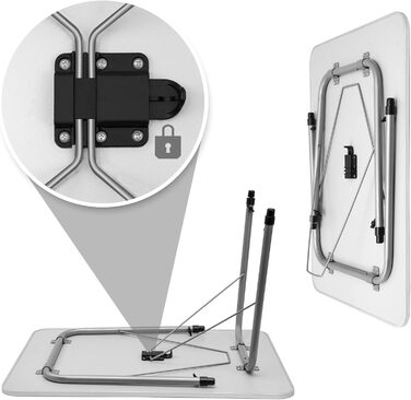 Складной алюминиевый стол для кемпинга 80 x 55 см Deuba