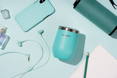 ARDESTO Термокухоль Compact Mug 350 мл, голубий, нержавіюча сталь