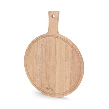 Обробна дошка кругла Fissman з ручкою 40x30x1,5 см гівея (8069)