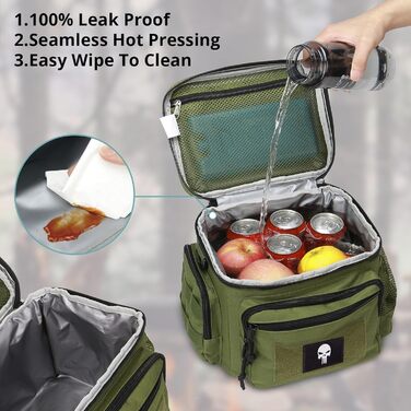 Термосумка 12,3 л зелена Bunnychic