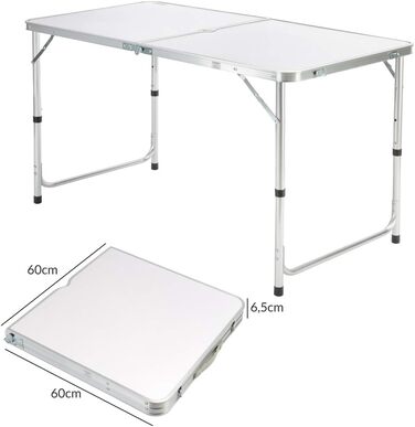 Складной стол 120x60 см Casaria