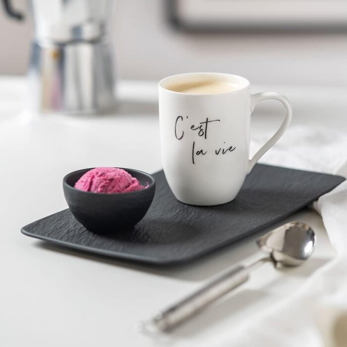 39aime 11,5x8x10,5cm, weie Porzellan Tasse 280ml (C&39est la vie), 39aime 11,5x8x10,5cm, weie Porzellan Tasse 280ml (C&39est la vie)