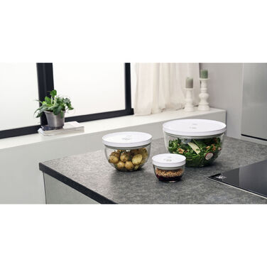 Набор мисок с вакуумными крышками, 6 предметов, прозрачное стекло Fresh & Save Zwilling