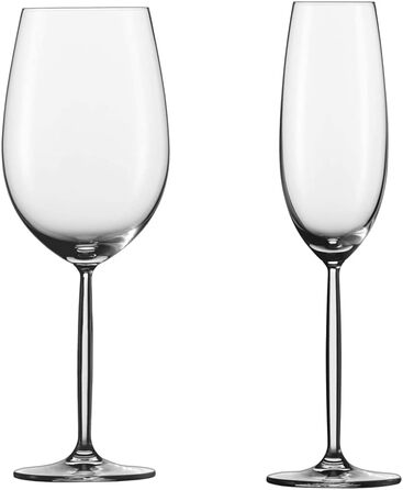 Келих для червоного вина SCHOTT ZWIESEL Келих Diva (набір з 6 шт. ), келихи для червоного вина, келихи з тритану, які можна мити в посудомийній машині, виготовлені в Німеччині (Замовлення No 104103) (келих Бордо - 0,768 л, комплект з набором келихів для ш