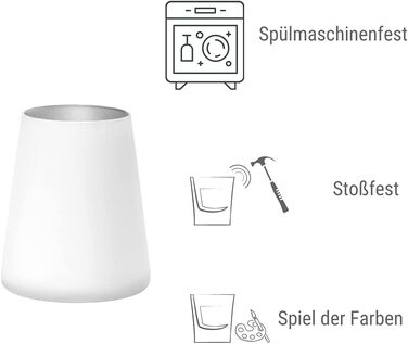 Набор стаканов 380 мл, 6 предметов, белый/серебристый Power Stölzle Lausitz