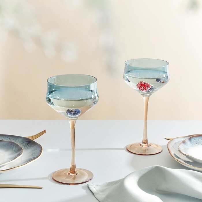 Набор из 2-х бокалов Fissman для коктейлей 270 мл стекло (13687)