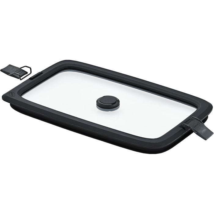 Контейнер для хранения 0,6л прямоугольный со стеклянной вакуумной крышкой FLEXX 2GO Rosle